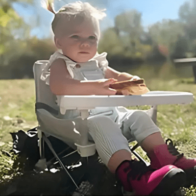 Les 5 super-pouvoirs d’une chaise haute bébé portative et sécuritaire - Bébé Harmonie