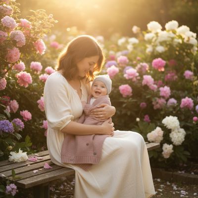 couverture-bebe-jardin-fleuri-heure-doree