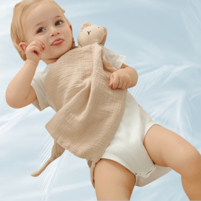 DOUDOU | LAPIN EN MOUSSELINE - Bébé Harmonie