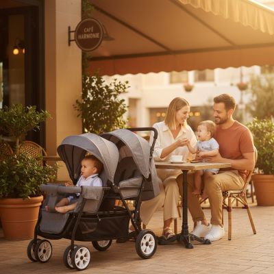 famille-au-cafe-poussette-double-tandem-twixy-grise