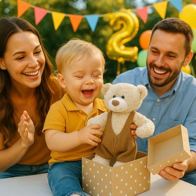 OURS EN PELUCHE | HABILLÉ CHIC - Bébé Harmonie