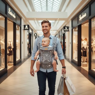 papa-avec-porte-bebe-hanche-gris-au-centre-commercial