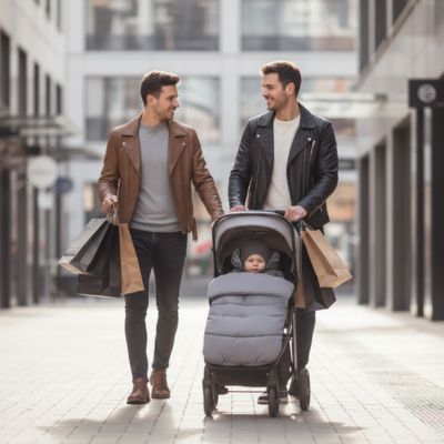 papa-en-promenade-shopping-avec-chanceliere-poussette
