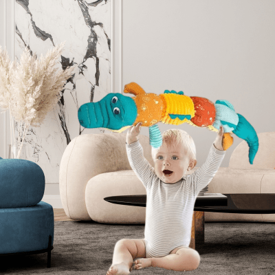 PELUCHE CROCODILE | HOCHET - Bébé Harmonie