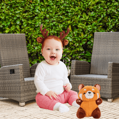 PELUCHE PANDA ROUX | RESPIRANT - Bébé Harmonie