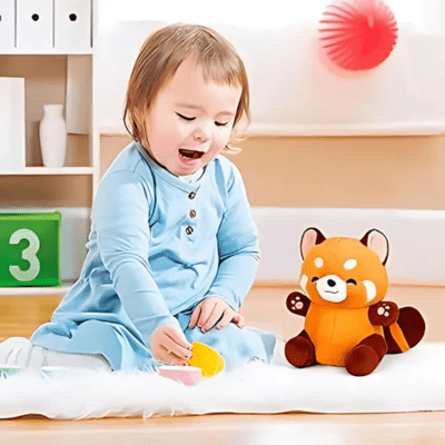 PELUCHE PANDA ROUX | RESPIRANT - Bébé Harmonie