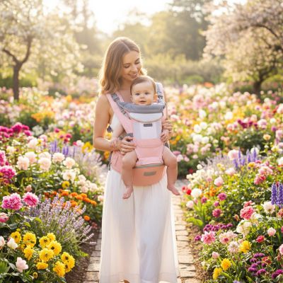 porte-bebe-multi-positions-jardin-fleuri